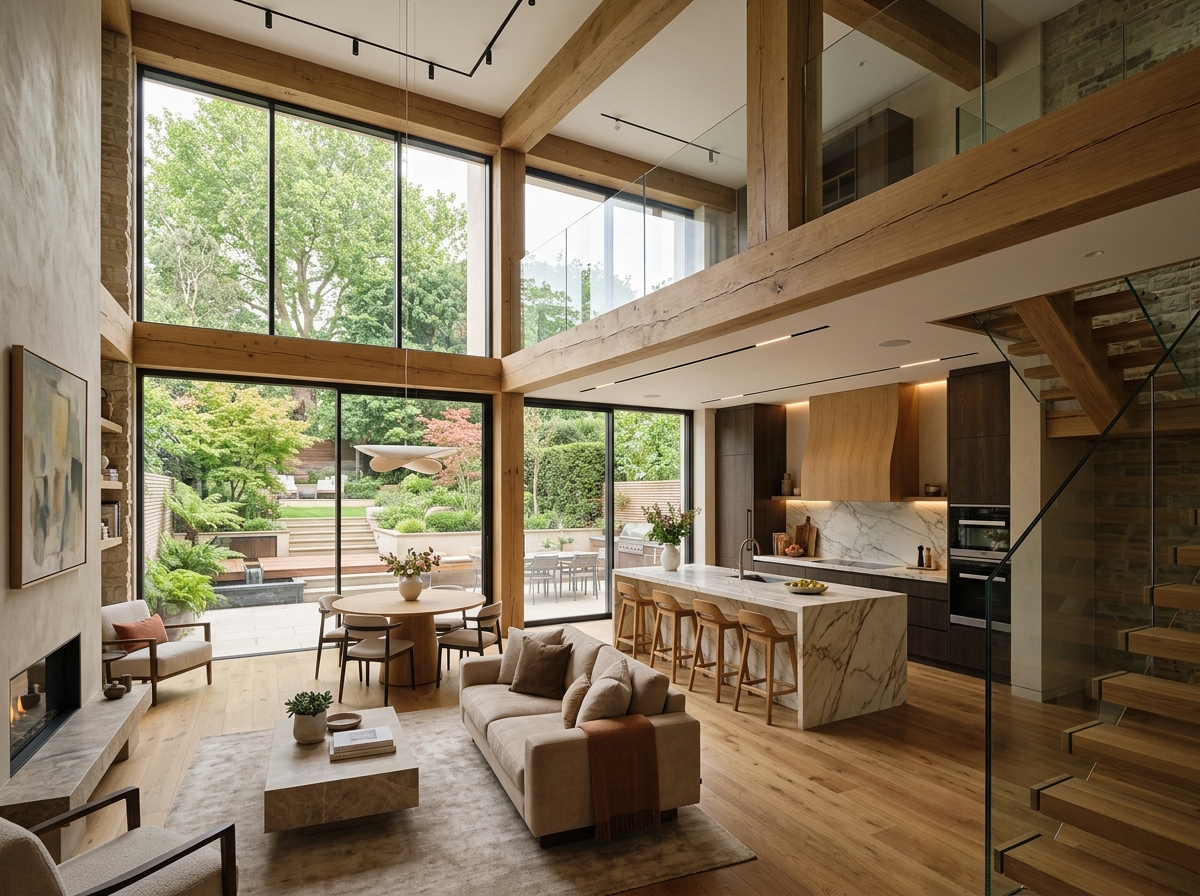 Double Height Oak Living Space